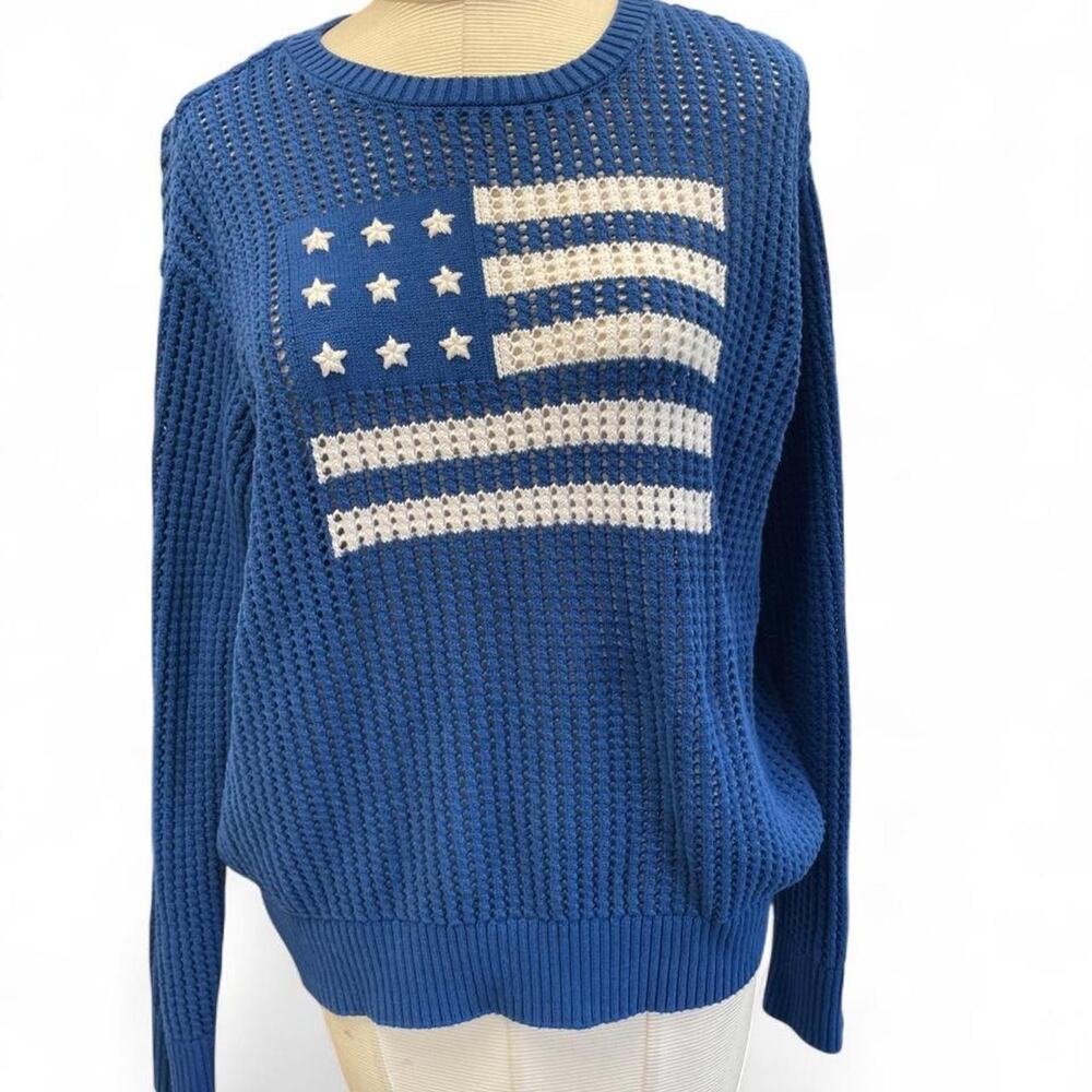 Joan rivers blue american flag